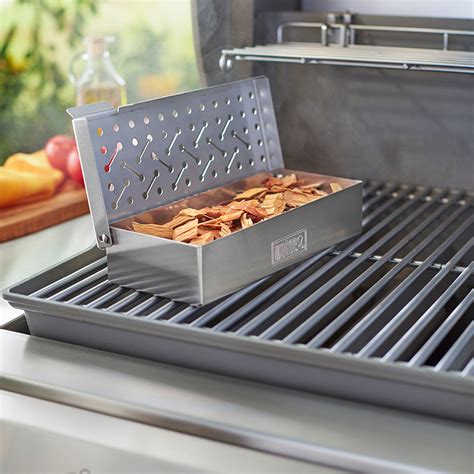 stainless steel grill smoker box|smoke box attachment for grill.